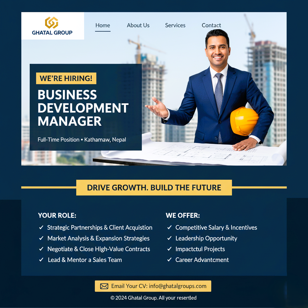 Business Development Manager in ghatal group as a construction comapmy